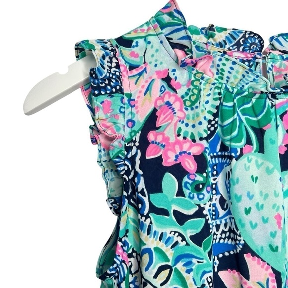 Lilly Pulitzer Talisa Top Lookin Sharp Multi Size XS NEW - Picture 7 of 12